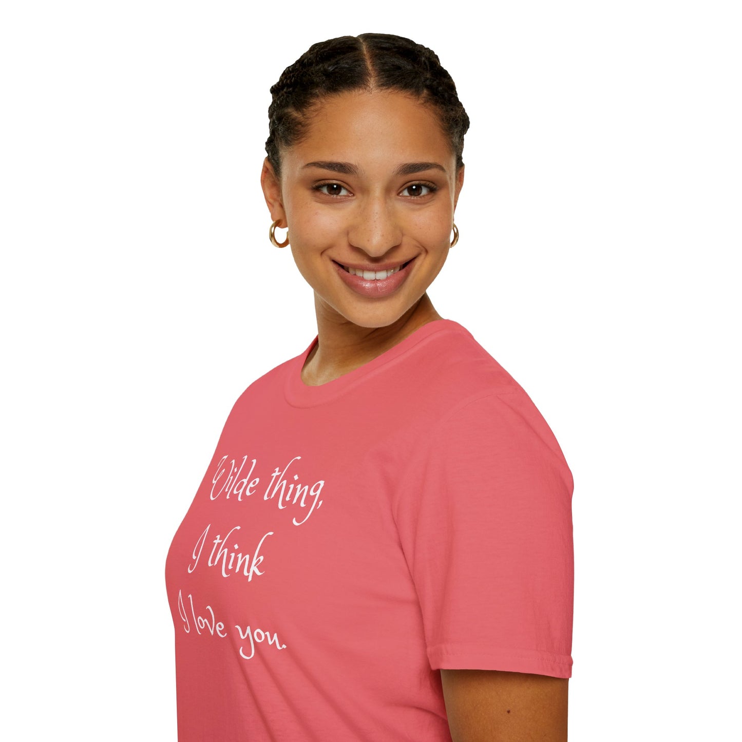 Wilde Thing, I think I love you Unisex Softstyle T-Shirt