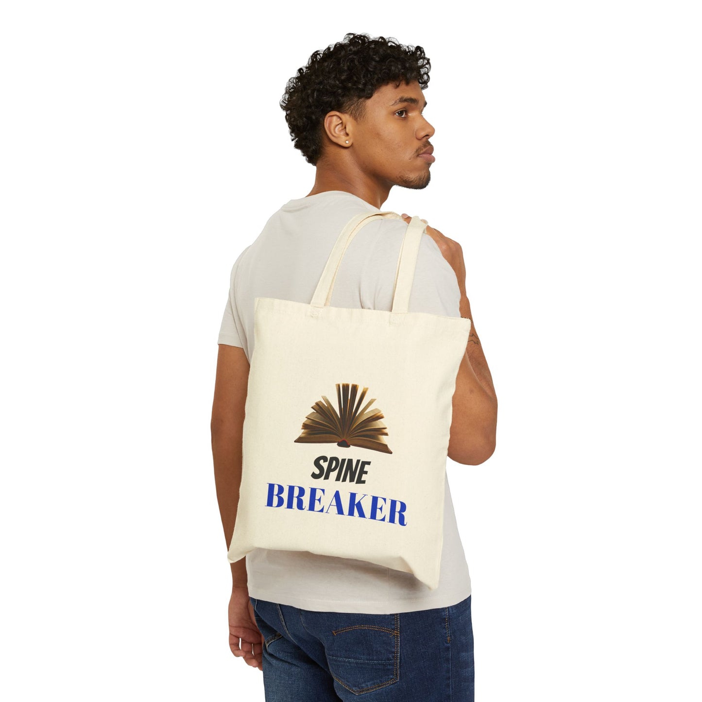 Spine Breaker Cotton Canvas Tote Bag