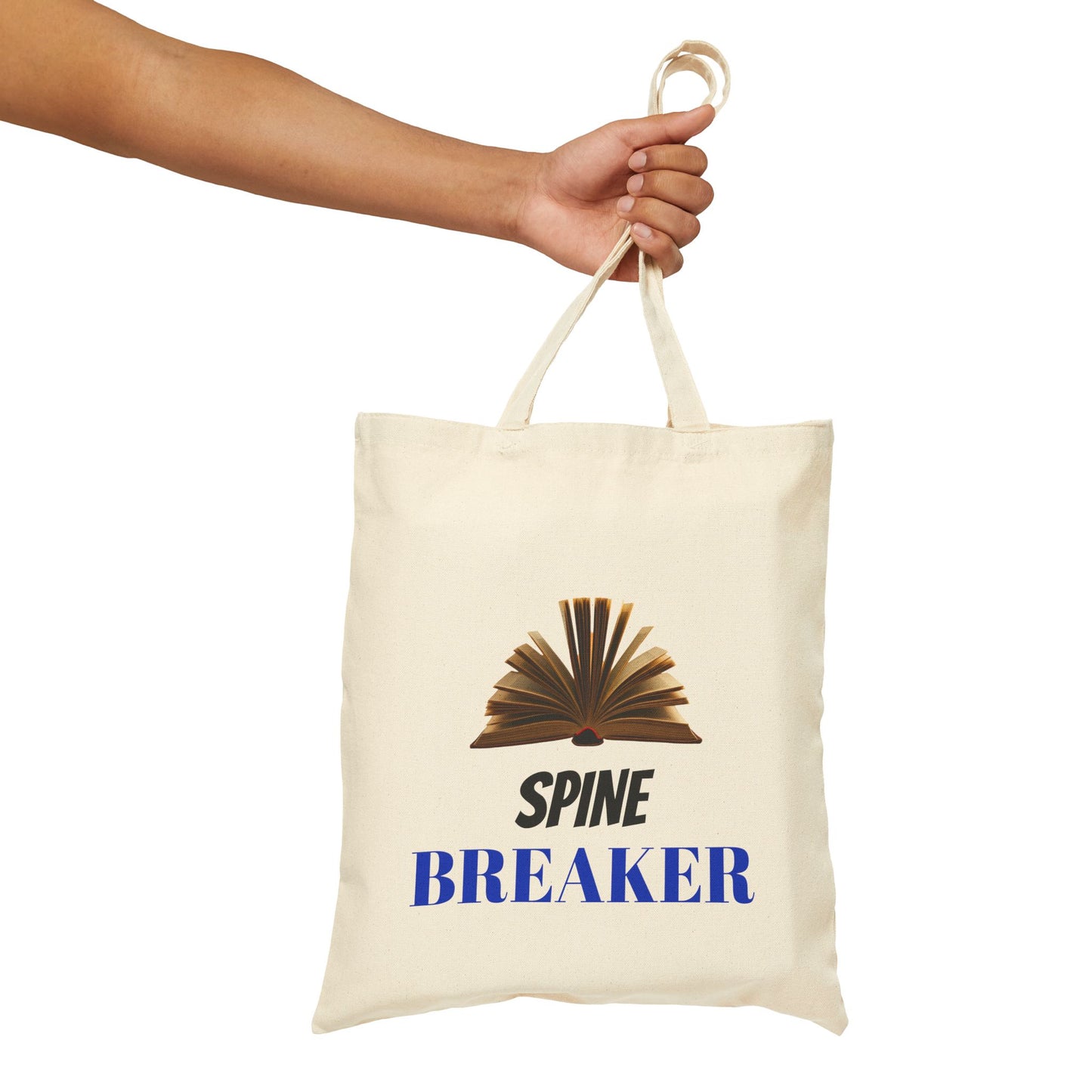 Spine Breaker Cotton Canvas Tote Bag