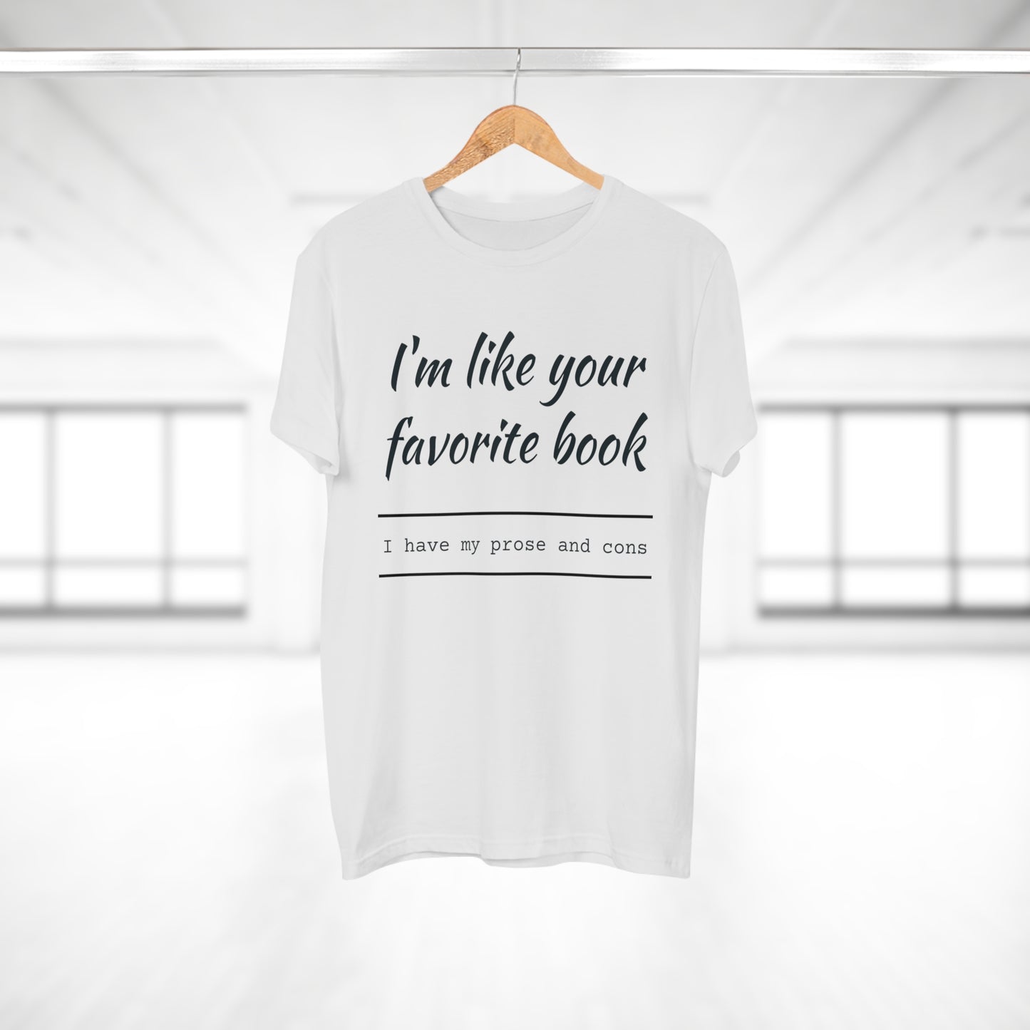 I'm Like Your Favorite Book Single Jersey Men's T-shirt